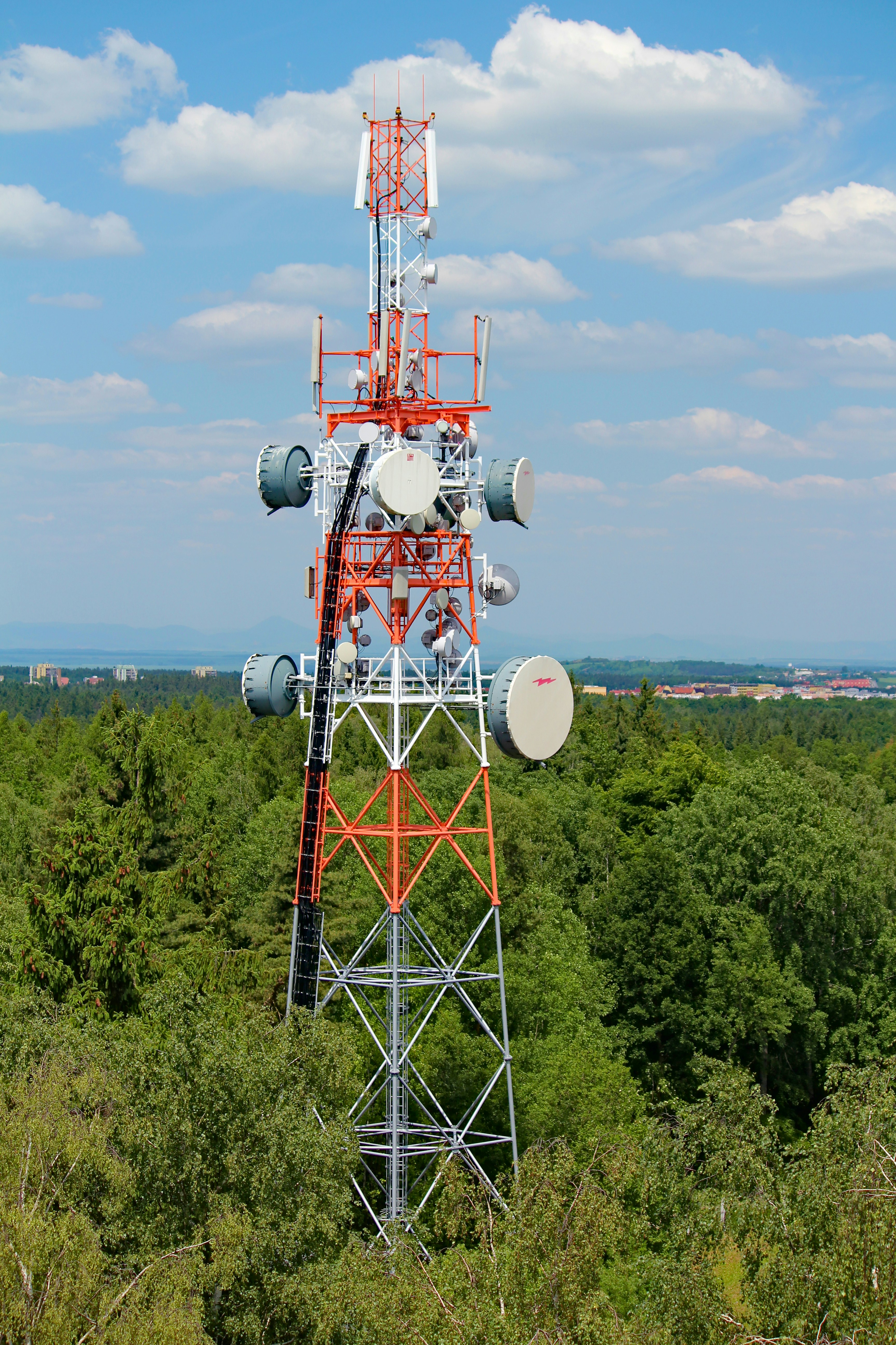 A cell tower
